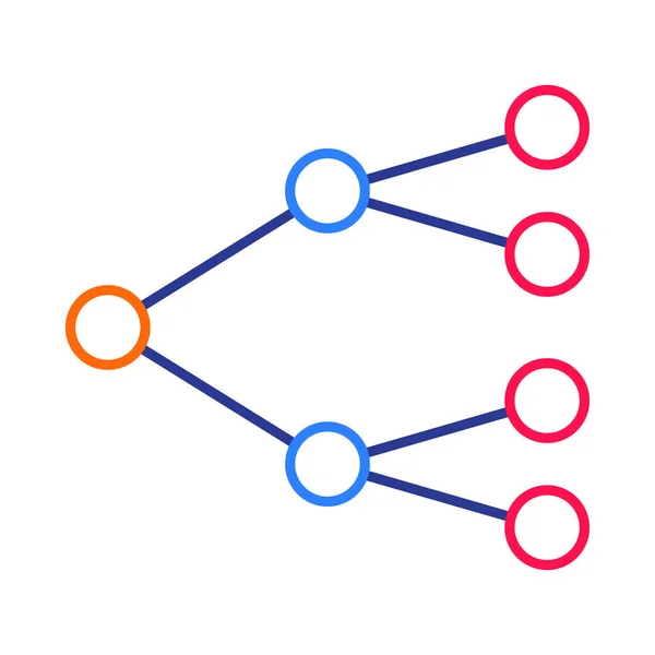 数学における確率木図 — ストックベクタ