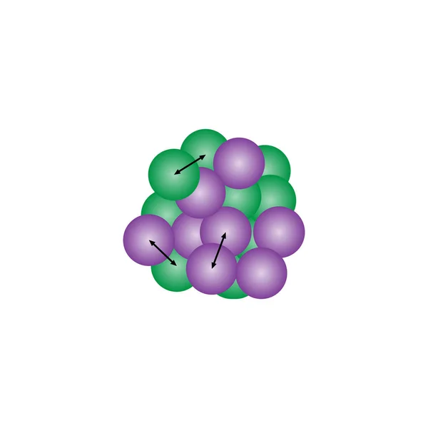 Sterke Nucleaire Krachtvector Illustratie — Stockvector