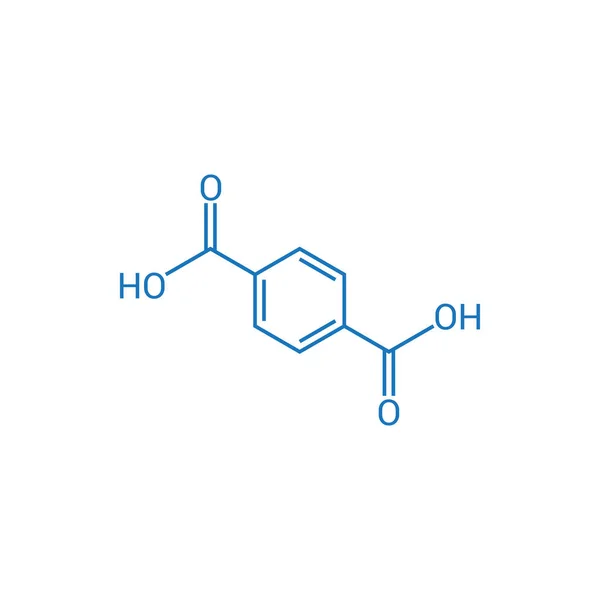 邻苯二甲酸 Πh6O4 的化学结构 — 图库矢量图片