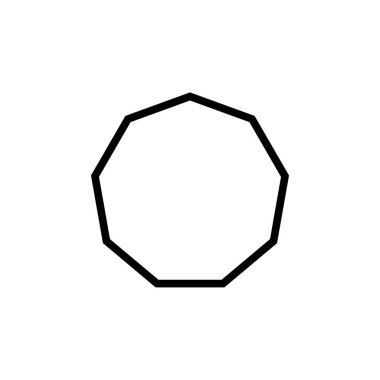 düzenli non-agon şekil vektörü