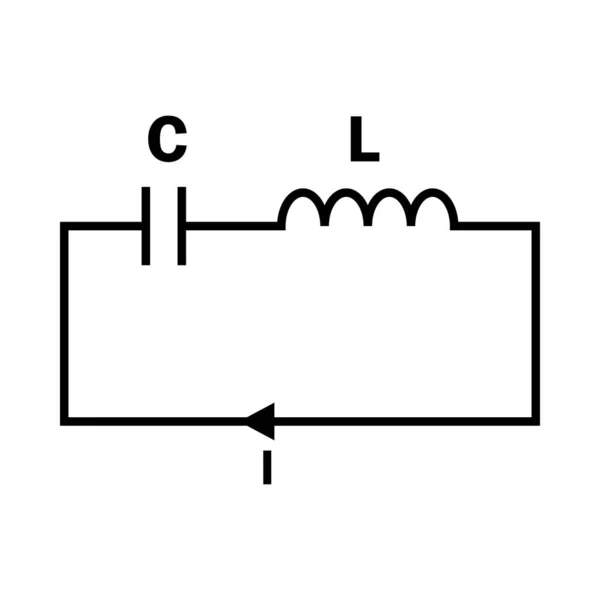 Oscillator Devresi Elektrik Devresi — Stok Vektör