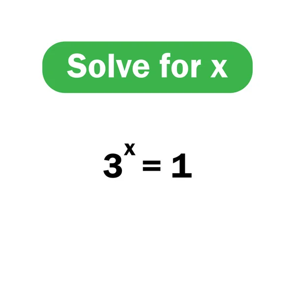 Résoudre Pour Équation Mathématique — Image vectorielle