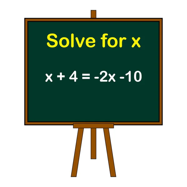 Solve Mathematical Equation — Stock Vector