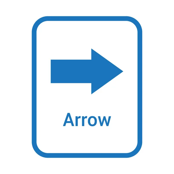 Arrow Geometric Shape Preschoolers — Stock Vector