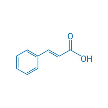 Sinamik asidin kimyasal yapısı (C9H8O2)