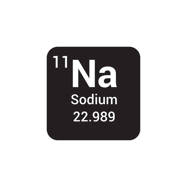 Natriumchemisches Element Periodensystem — Stockvektor