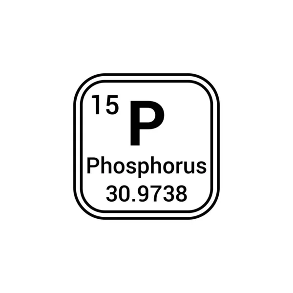 Tabela Periódica Dos Elementos Químicos Fósforo — Vetor de Stock