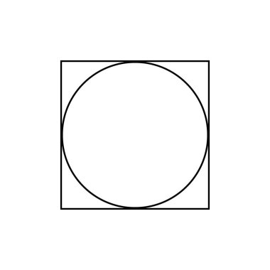 Bir kareye kazınmış çember