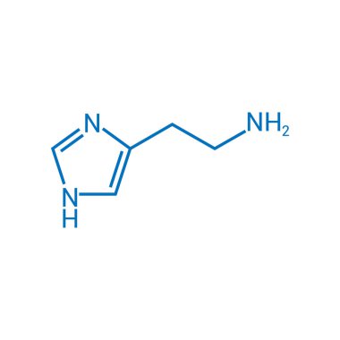 Histamine 'in kimyasal yapısı (C5H9N3)