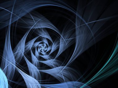 Soyut fraktal spiral arkaplan, bilgisayar tarafından oluşturulan illüstrasyon.