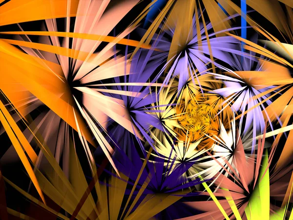 Abstract Fractal Spiraal Achtergrond Computer Gegenereerde Illustratie — Stockfoto