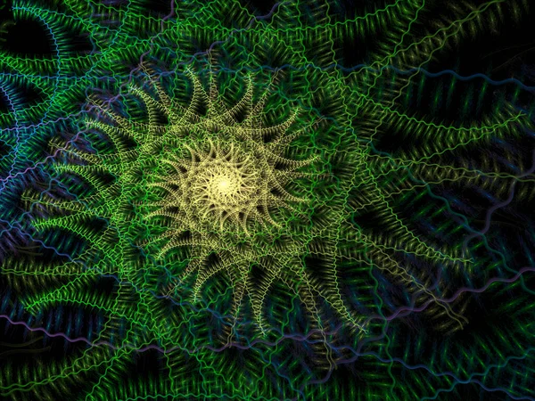 Fundo Espiral Fractal Abstrato Ilustração Gerada Por Computador — Fotografia de Stock