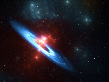 Soyut fraktal arkaplan, bilgisayar tarafından oluşturulan illüstrasyon.