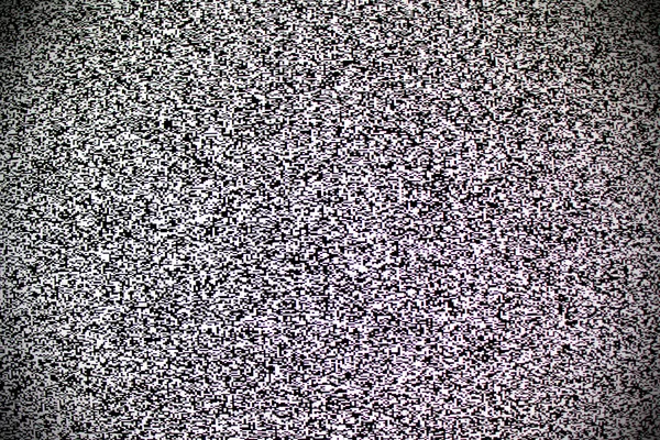 TV white noise on lcd screen — Stock Photo, Image