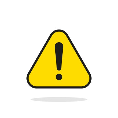 Uyarı işareti vektör simgesi