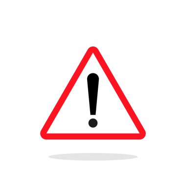 Uyarı işareti vektör simgesi