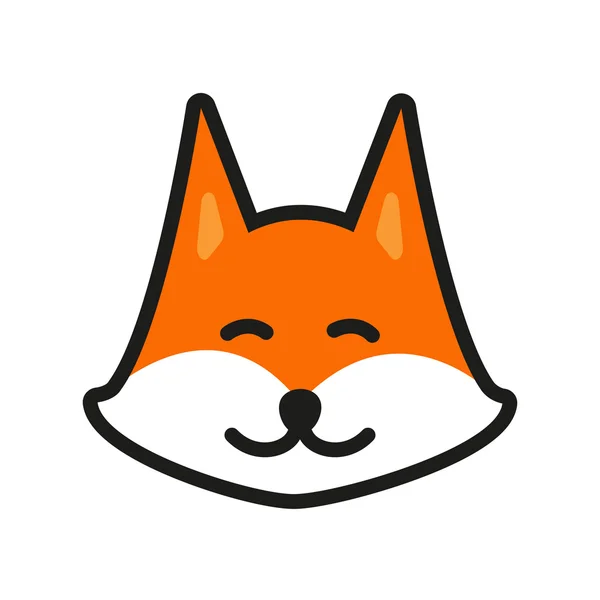 Fox Vector Illustratie van het pictogram — Stockvector