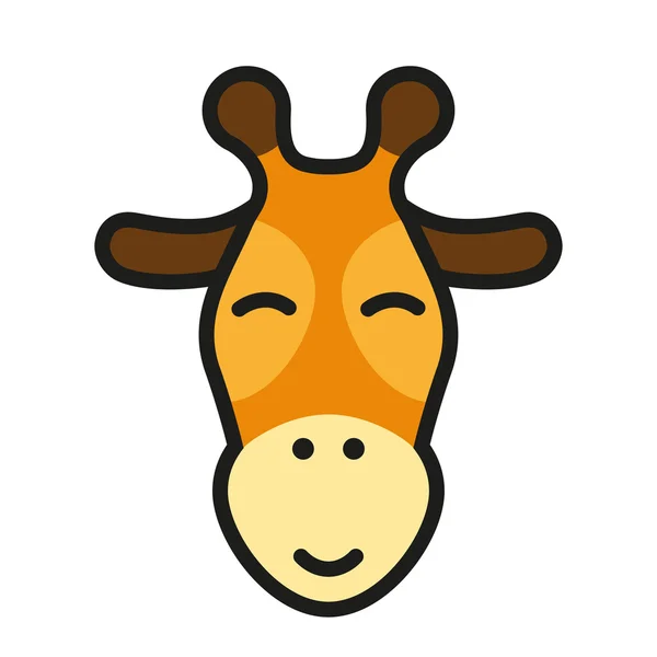 Giraffe head icon. Vector illustration — Stock Vector