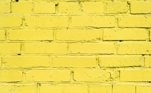 Fondo de pared de ladrillo amarillo —  Fotos de Stock