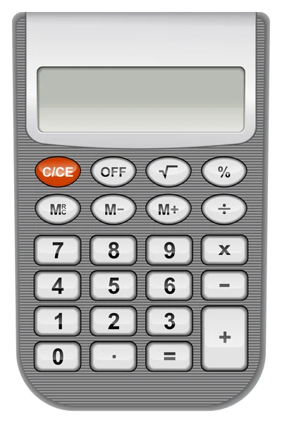 Calculator On White Background — Stock Vector