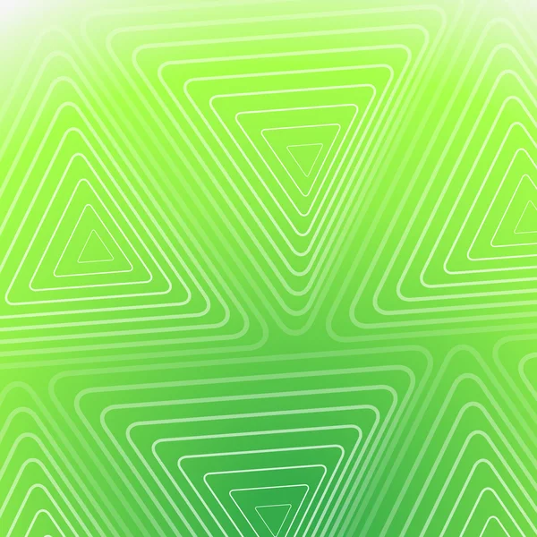 Abstrakter grüner Hintergrund mit weißen Dreiecken — Stockvektor
