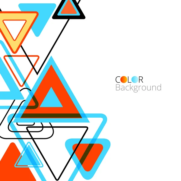 Abstrakte bunte Design Dreiecke Hintergrund — Stockvektor