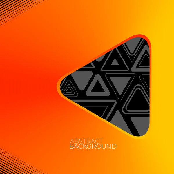 Abstract Orange Frame Background — Stock Vector