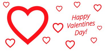 Sevgililer kalp. vektör çizim.