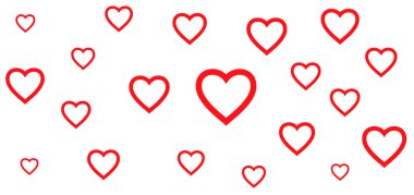 Sevgililer kalp. vektör çizim.