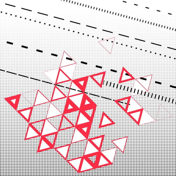 Abstracte, geometrische achtergrond met driehoeken — Stockvector