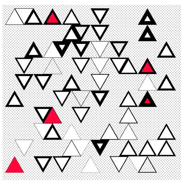 Abstracte, geometrische achtergrond met driehoeken — Stockvector