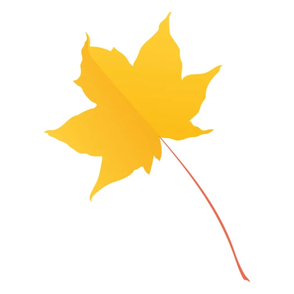 Feuilles Automne Érable Botaniques Isolées Sur Fond Blanc Illustration Vectorielle — Image vectorielle