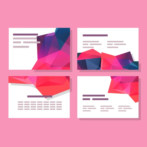 Multifunctionele presentatie sjabloon set voor reclame marketing brochure folder — Stockvector