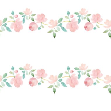 Kusursuz desen ve suluboya güzel bir buketin çizimi. Harika baskı.