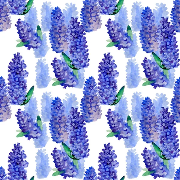 Flieder Blumen Strauß weiße Kunst Design Hintergrund. Schöne violette Fliederblüte Nahaufnahme. Aquarell Natur blumiger Hintergrund — Stockfoto