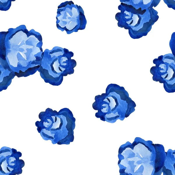 Blaue Blumen auf weißem Hintergrund — Stockfoto