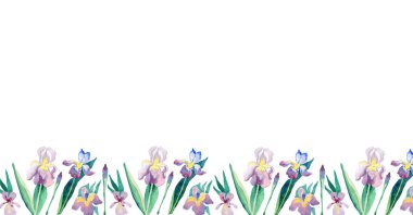 Sosyal ağlar için arka plan çiçekleri elle suluboya