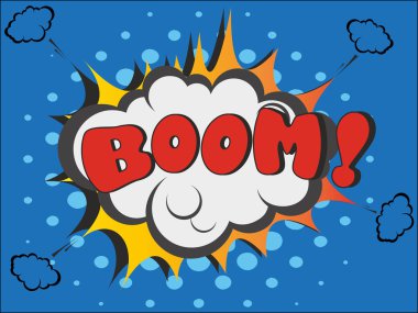 Komik kelimeler. Karikatür konuşma baloncuğu ve 