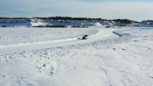 Rallye sur glace en hiver — Video