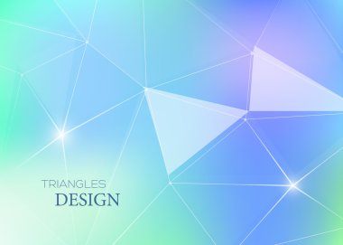 Üçgenler ve çizgiler ile soyut vektör arka plan