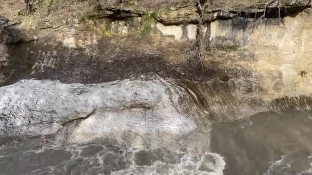 Hermoso Paisaje Río Montaña Increíble Misteriosa Naturaleza Vía Navegable Montaña — Vídeos de Stock