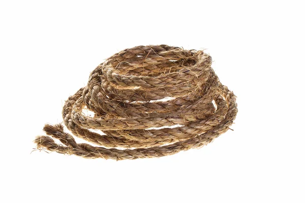 Rolled rope isolated — Stock Photo, Image