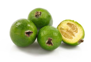 Makro görünümü feijoa meyve