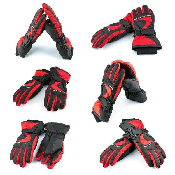 Guantes rojos y negros — Foto de Stock