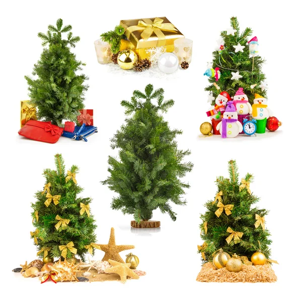 Kerstboom met geschenken — Stockfoto