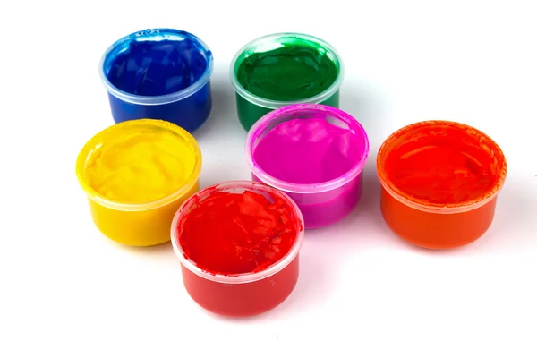 Multicolored paint cans — Stock Photo, Image