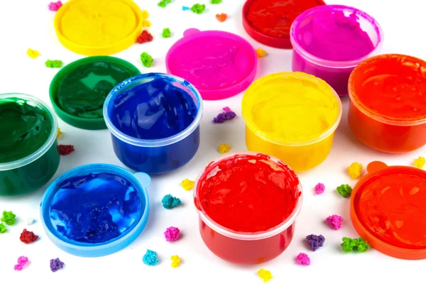 Color paint cans — Stock Photo, Image