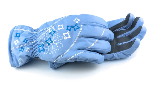 Guantes azules invierno — Foto de Stock