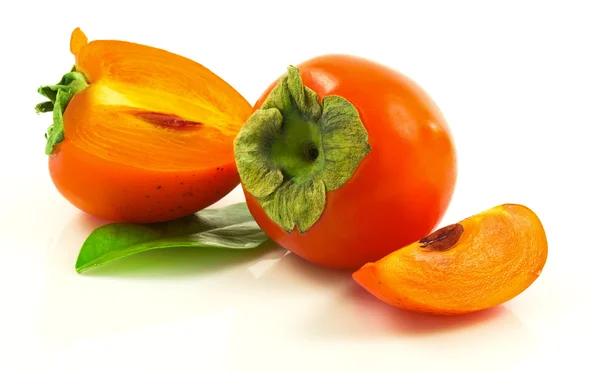 Persimmons frescos maduros — Fotografia de Stock