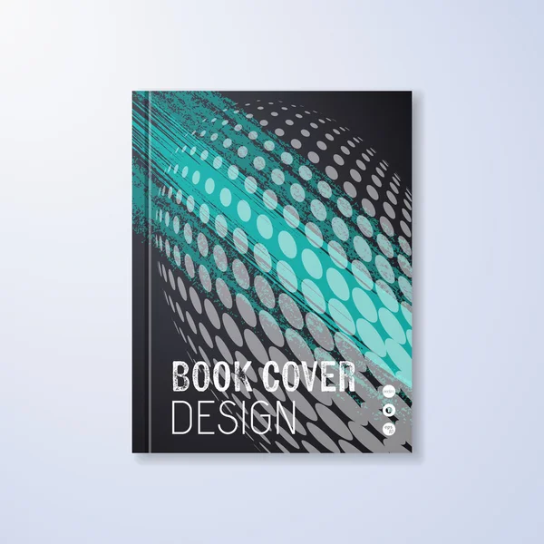 Plantilla de diseño de libro abstracto — Vector de stock